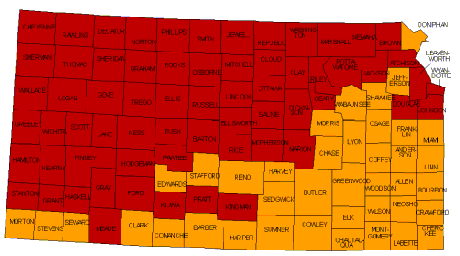 Kansas Radon Map